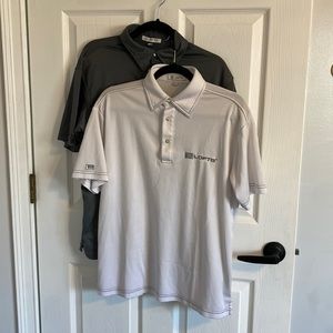Loft8 Golf Polos, Size Small, one gray, one white, GUC no defects no stains